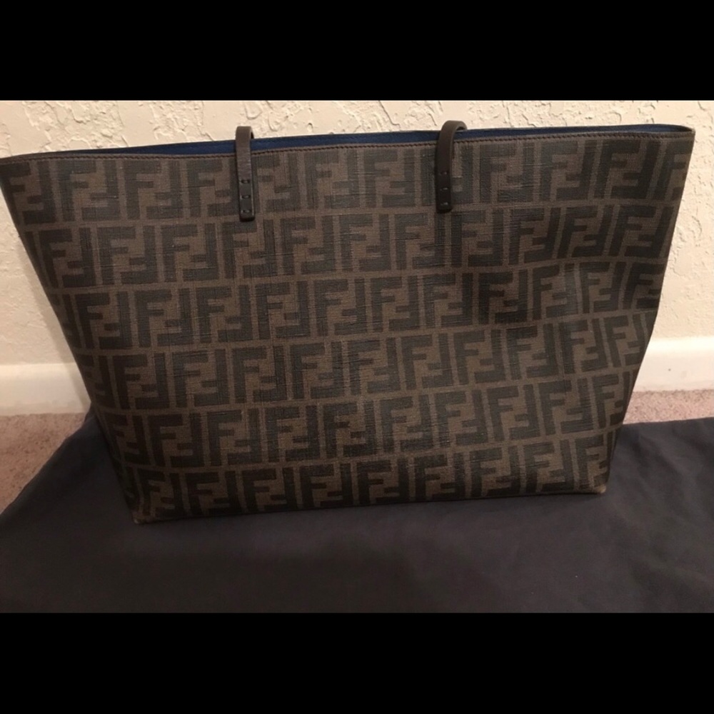 Fendi Zucca Roll Tote